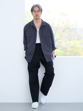 「EDIFICE LA BOUCLE（エディフィスラブークル）のアイテム」を使った、EDIFICE OFFICIALさん（メンズ・172cm）の春コーディネート