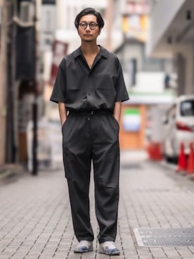 「EDIFICE（エディフィス）のアイテム（その他パンツ）」を使った、EDIFICE OFFICIALさん（メンズ・178cm）の夏コーディネート