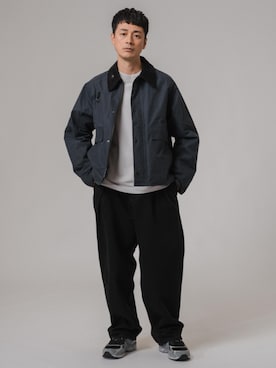 「モックネック」｜「アイテム（その他アウター）」を使った、EDIFICE OFFICIALさん（メンズ・176cm）の秋コーディネート
