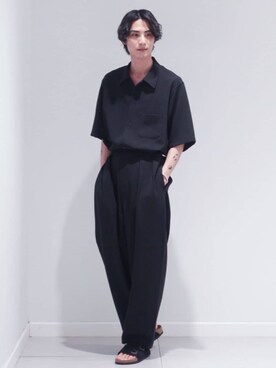 T/E(ティー/イー) M-52 ワイドトラウザーを使った人気ファッション