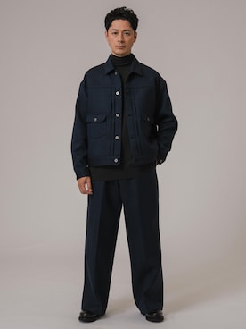 「Paraboot（パラブーツ）のアイテム（その他シューズ）」を使った、EDIFICE OFFICIALさん（メンズ・176cm）の秋コーディネート