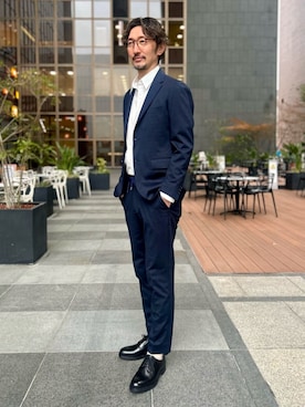 「EDIFICE LA BOUCLE（エディフィスラブークル）のアイテム」を使った、EDIFICE OFFICIALさん（メンズ・183cm）の春コーディネート