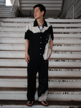 「NOMA t.d.（ノーマティーディー）のアイテム」を使った、EDIFICE OFFICIALさん（メンズ・173cm）の夏コーディネート