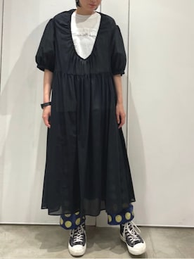 「I am I in fact...（アイアムアイインファクト）のアイテム」を使った、アトリエドゥサボンさん（レディース・168cm）の夏コーディネート