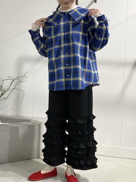 「赤い靴」｜アトリエドゥサボンさん（レディース・159cm）の春コーディネート