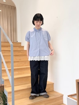 アトリエドゥサボンさん(レディース・159cm)の夏コーディネート