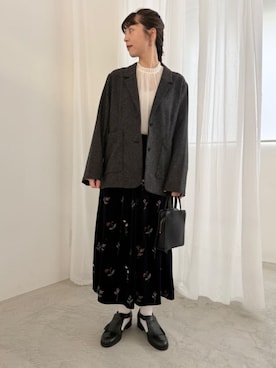 アトリエドゥサボンさん(レディース・160cm)の秋コーディネート