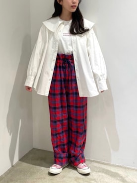 「I am I in fact...（アイアムアイインファクト）のアイテム」を使った、アトリエドゥサボンさん（レディース・148cm）の春コーディネート