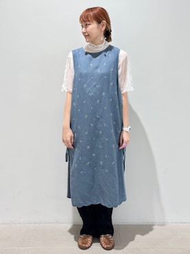 「I am I in fact...（アイアムアイインファクト）のアイテム」を使った、アトリエドゥサボンさん（レディース・152cm）の夏コーディネート