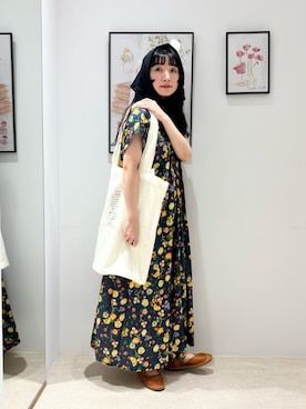 「I am I in fact...（アイアムアイインファクト）のアイテム」を使った、アトリエドゥサボンさん（レディース・151cm）の夏コーディネート