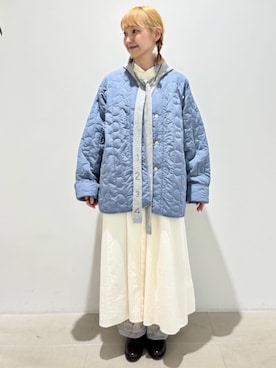 l'atelier du savon（アトリエドサボン）の「L/C泳ぐひまわり刺繍OP