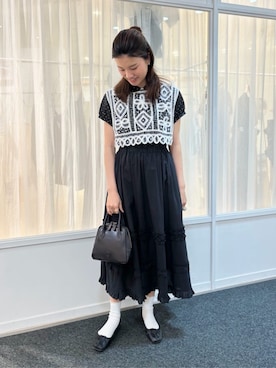 「I am I in fact...（アイアムアイインファクト）のアイテム」を使った、アトリエドゥサボンさん（レディース・162cm）の夏コーディネート