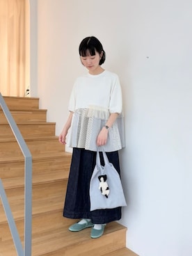 アトリエドゥサボンさん(レディース・158cm)の夏コーディネート