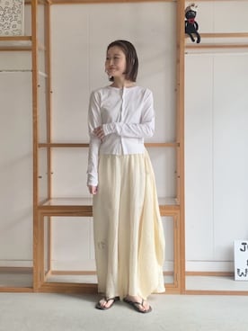 「I am I in fact...（アイアムアイインファクト）のアイテム」を使った、アトリエドゥサボンさん（レディース・159cm）の夏コーディネート