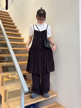 「I am I in fact...（アイアムアイインファクト）のアイテム」を使った、アトリエドゥサボンさん（レディース・156cm）の夏コーディネート