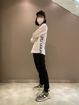 「muta（ムータ）のアイテム（帽子）」を使った、おかださん（メンズ・175cm）の夏コーディネート