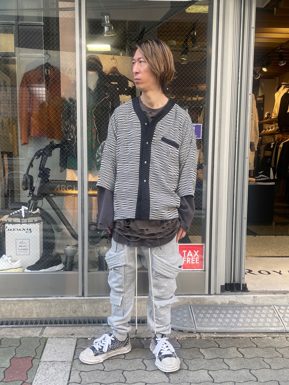 グレー サルエルパンツ スウェット素材 グレー サルエルパンツ スウェット素材