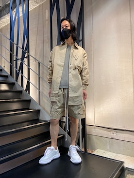 「TRANSIT（トランジット）のアイテム（トップス）」を使った、おかださん（メンズ・175cm）の秋コーディネート