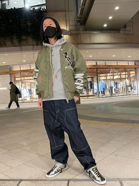 「P.M.D.S.（ピー エム ディー エス）のアイテム（トップス）」を使った、おかださん（メンズ・175cm）の春コーディネート
