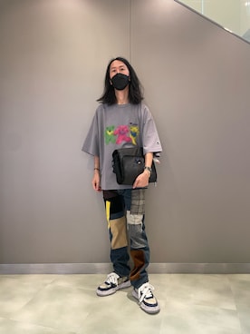 「ADER error（アーダーエラー）のアイテム」を使った、おかださん（メンズ・176cm）の夏コーディネート