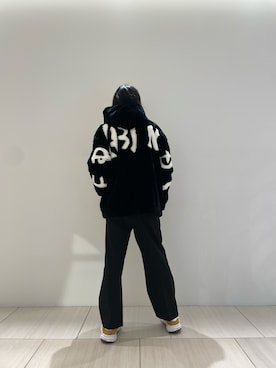 「ファー」｜「アイテム（その他アウター）」を使った、おかださん（メンズ・176cm）の秋コーディネート
