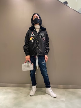 「STUD MUFFIN」｜「アイテム（ブルゾン）」を使った、おかださん（メンズ・175cm）の秋コーディネート