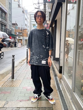 「アイテム（パンツ）」を使った、おかださん（メンズ・177cm）の夏コーディネート
