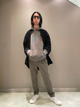 「ISAMU KATAYAMA BACKLASH（イサムカタヤマバックラッシュ）のアイテム（ブルゾン）」を使った、おかださん（メンズ・175cm）の夏コーディネート