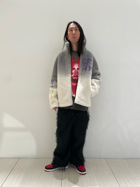 「もけもけ」｜おかださん（メンズ・176cm）の冬コーディネート