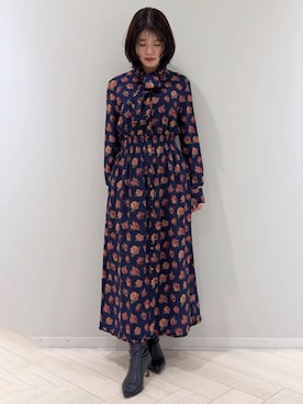 「Tiara（ティアラ）のアイテム」を使った、TIARA STAFFさん（レディース・160cm）の秋コーディネート