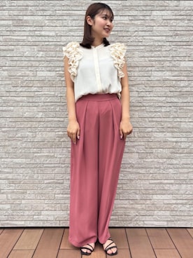 「Tiara（ティアラ）のアイテム」を使った、TIARA STAFFさん（レディース・155cm）の夏コーディネート