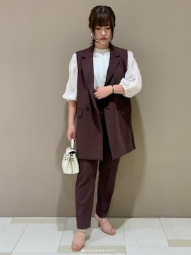 「Tiara（ティアラ）のアイテム」を使った、TIARA STAFFさん（レディース・157cm）の夏コーディネート