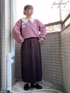 「mel（メル）のアイテム」を使った、けいさん（レディース・155cm）の秋コーディネート