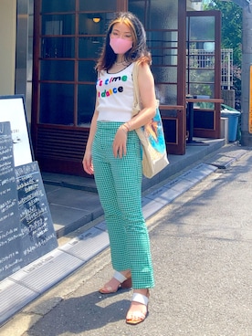 「Cider（Cider）のアイテム」を使った、nanaminanaminanaさん（レディース・157cm）の夏コーディネート