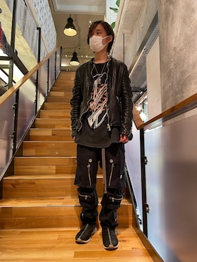 「A.F ARTEFACT」｜yoshiaki matsufujiさん（メンズ・165cm）の春コーディネート