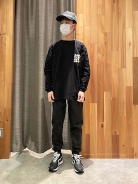「ROYAL FLASH（ロイヤルフラッシュ）のアイテム（帽子）」を使った、yoshiaki matsufujiさん（メンズ・165cm）の冬コーディネート