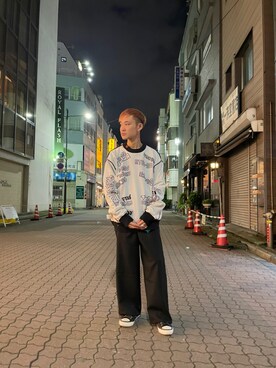 「ISAMU KATAYAMA BACKLASH（イサムカタヤマバックラッシュ）のアイテム（シューズ）」を使った、yoshiaki matsufujiさん（メンズ・165cm）の夏コーディネート