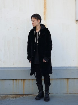 「incarnation（インカネーション）のアイテム」を使った、yoshiaki matsufujiさん（メンズ・165cm）の冬コーディネート