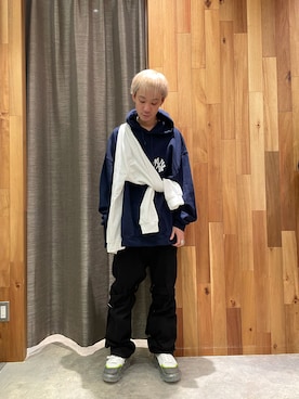 「ROYAL FLASH（ロイヤルフラッシュ）のアイテム（パンツ）」を使った、yoshiaki matsufujiさん（メンズ・165cm）の秋コーディネート