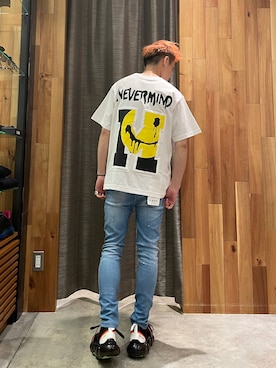 「STUD MUFFIN（スタッドマフィン）のアイテム」を使った、yoshiaki matsufujiさん（メンズ・165cm）の夏コーディネート