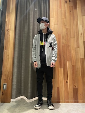「ISAMU KATAYAMA BACKLASH（イサムカタヤマバックラッシュ）のアイテム」を使った、yoshiaki matsufujiさん（メンズ・165cm）の冬コーディネート