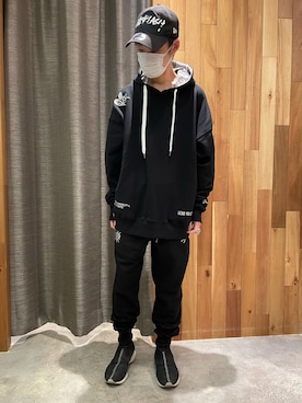 「SY32 by SWEET YEARS（エスワイサーティトゥバイスィートイヤーズ）のアイテム」を使った、yoshiaki matsufujiさん（メンズ・165cm）の冬コーディネート