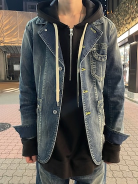 「ROYAL FLASH（ロイヤルフラッシュ）のアイテム（ジャケット/アウター）」を使った、yoshiaki matsufujiさん（メンズ・165cm）の冬コーディネート
