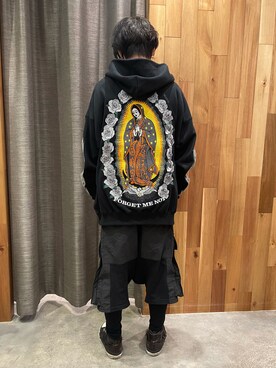 「ROYAL FLASH（ロイヤルフラッシュ）のアイテム（パーカー）」を使った、yoshiaki matsufujiさん（メンズ・165cm）の秋コーディネート