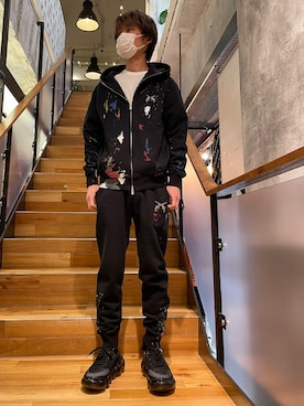 「roarguns（ロアーガンズ）のアイテム」を使った、yoshiaki matsufujiさん（メンズ・165cm）の春コーディネート