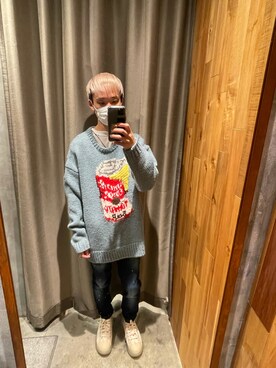 「amok（アモク）のアイテム」を使った、yoshiaki matsufujiさん（メンズ・165cm）の夏コーディネート