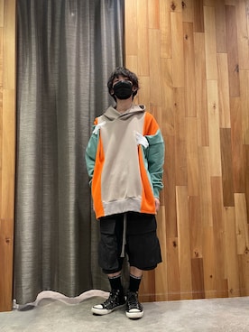 「ROYAL FLASH（ロイヤルフラッシュ）のアイテム（パンツ）」を使った、yoshiaki matsufujiさん（メンズ・165cm）の秋コーディネート