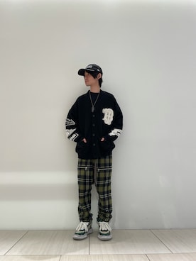 「ROYAL FLASH（ロイヤルフラッシュ）のアイテム（パンツ）」を使った、yoshiaki matsufujiさん（メンズ・165cm）の秋コーディネート