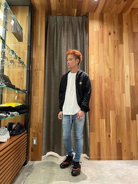 「roarguns（ロアーガンズ）のアイテム」を使った、yoshiaki matsufujiさん（メンズ・165cm）の夏コーディネート