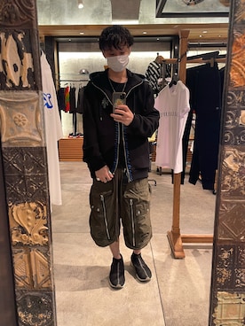 「roarguns（ロアーガンズ）のアイテム」を使った、yoshiaki matsufujiさん（メンズ・165cm）の夏コーディネート